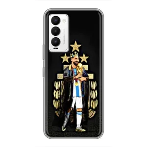 Чехлы для Tecno Camon 18 / Camon 18P (Leo чемпион) (AlphaPrint) (Месси Король)