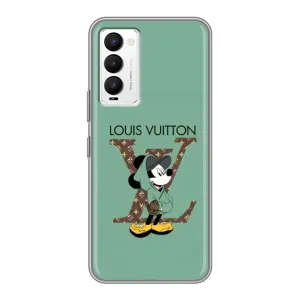 Чехлы Луи Витон для Tecno Camon 18 / Camon 18P (AlphaPrint - LOUIS VUITTON) (Микки Маус LV)
