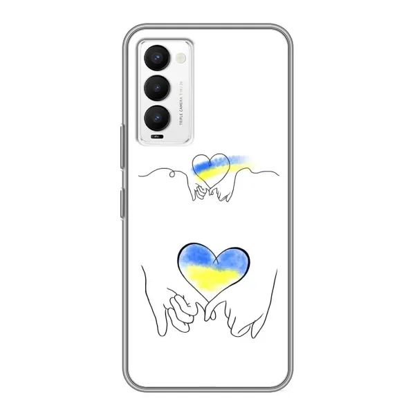 Чохол з принтом «Мир Україні» для TECNO Camon 18 / Camon 18P Чохол з принтом «Мир Україні» для TECNO Camon 18 / Camon 18P