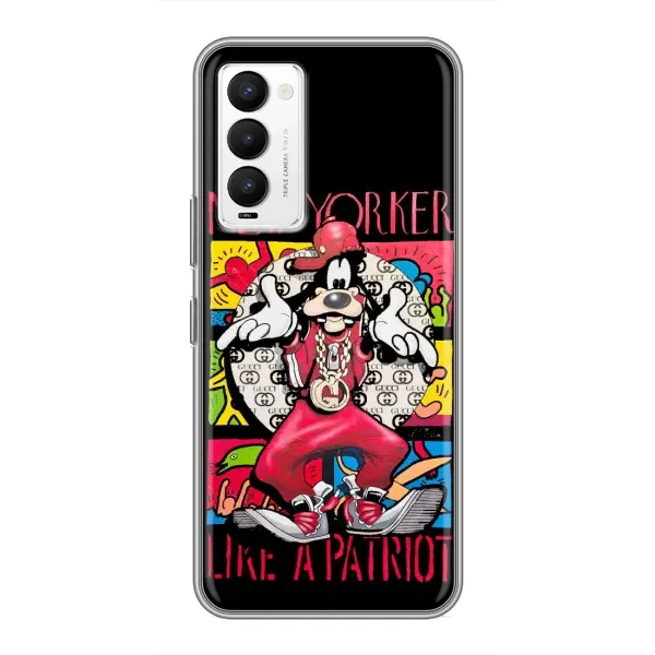 Чехол с принтом «Мультяшный Волк» для TECNO Camon 18 / Camon 18P