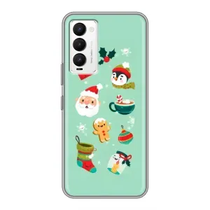 Новогодние Чехлы для Техно Камон 18 / Камон 18п (VPrint)