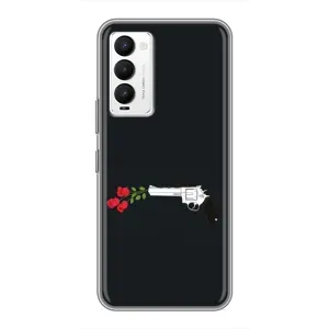Чехлы (ART) Цветы на Tecno Camon 18 / Camon 18P (VPrint) (Неожиданные цветы)
