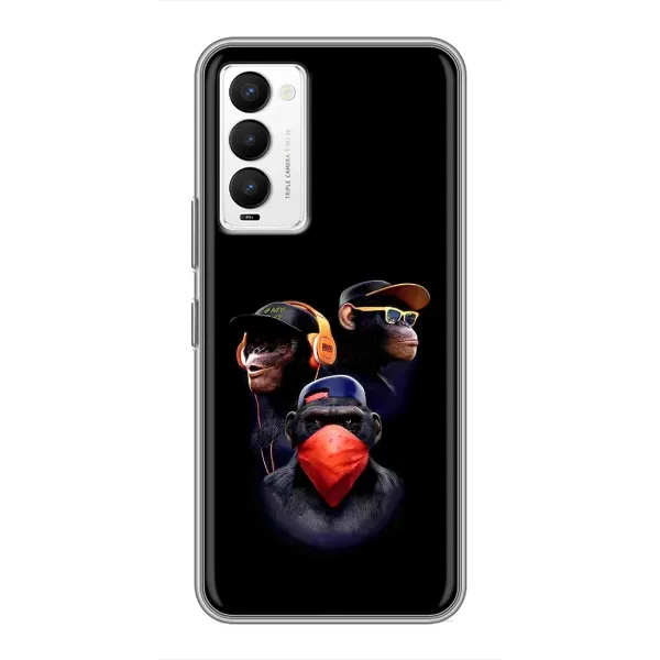 Чехол с принтом «Три обезьяны» для TECNO Camon 18 / Camon 18P