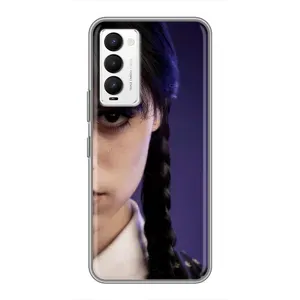 Чохол з принтом «Загадковий погляд Венздей» для TECNO Camon 18 / Camon 18P