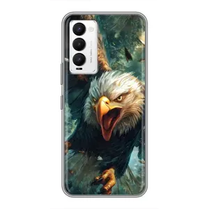 Чехол с картинкой «Хищники» для Tecno Camon 18 / Camon 18P (Орел в полете)