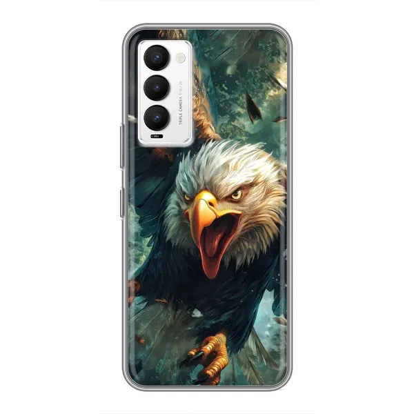 Чехол с принтом «Орел в полете» для TECNO Camon 18 / Camon 18P Чехол с принтом «Орел в полете» для TECNO Camon 18 / Camon 18P