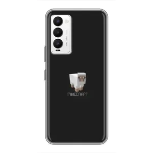 Чехол Майнкрафт на Tecno Camon 18 / Camon 18P (AlphaPrint) Minecraft (Овечка Майнкрафт)