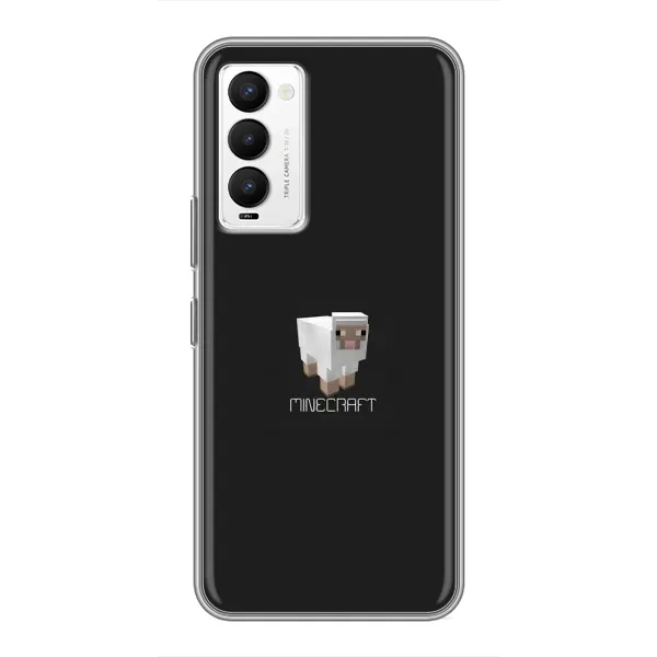 Чохол з принтом «Овечка Майнкрафт» для TECNO Camon 18 / Camon 18P Чохол з принтом «Овечка Майнкрафт» для TECNO Camon 18 / Camon 18P