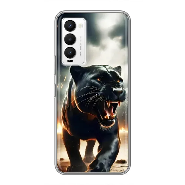 Чехол с принтом «Черная пантера» для TECNO Camon 18 / Camon 18P Чехол с принтом «Черная пантера» для TECNO Camon 18 / Camon 18P