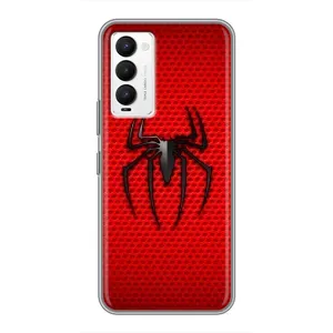 Чехол с человеком пауком для Tecno Camon 18 / Camon 18P - (AlphaPrint) (Паук Марвел)