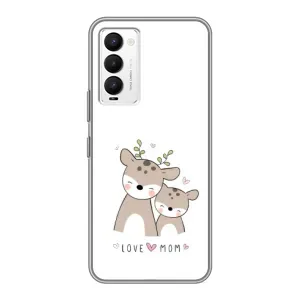 Чохли для мами на Tecno Camon 18 / Camon 18P (Оленята мама і малюк)