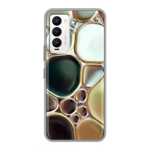 Мраморный чехол на Tecno Camon 18 / Camon 18P (VPrint) (Радужный Мрамор)