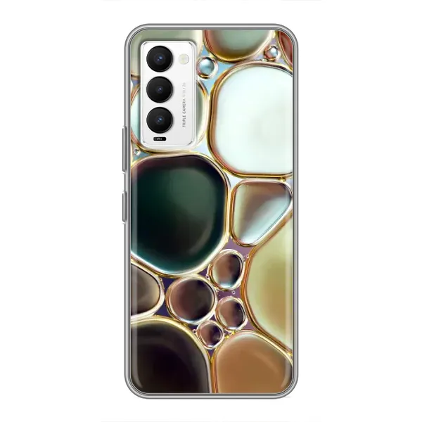 Чехол с принтом «Радужный Мрамор» для TECNO Camon 18 / Camon 18P