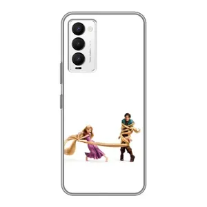 Чехол Рапунцель для Tecno Camon 18 / Camon 18P (Рапунцель и Флин)