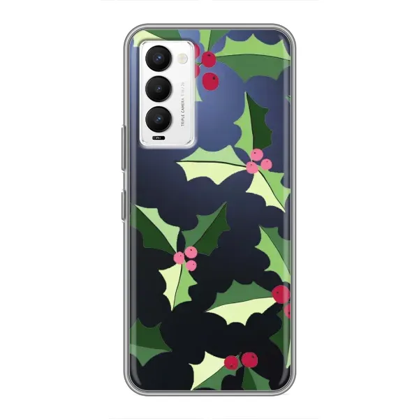 Чехол с принтом «Рождественский фон» для TECNO Camon 18 / Camon 18P