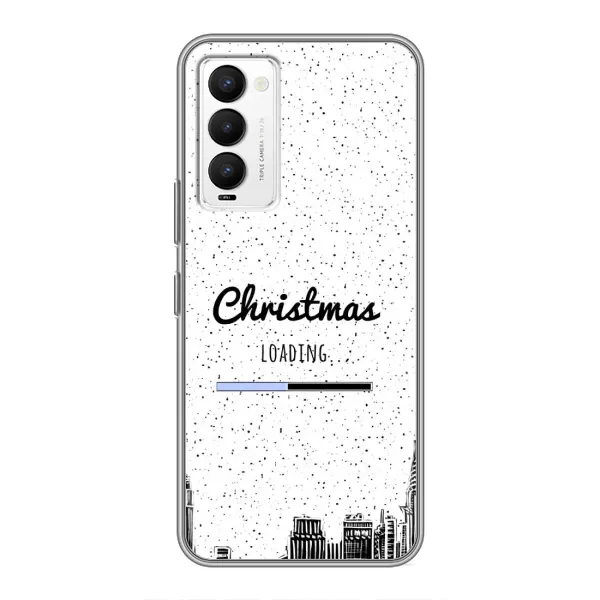 Чехол с принтом «Рождество загружается» для TECNO Camon 18 / Camon 18P