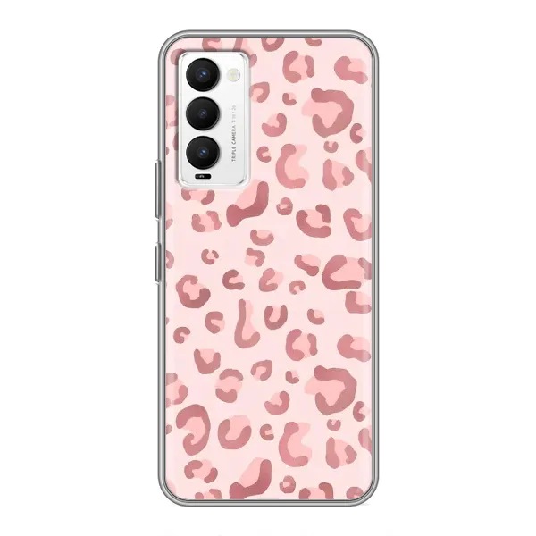 Чехол с принтом «Розовый леопард» для TECNO Camon 18 / Camon 18P