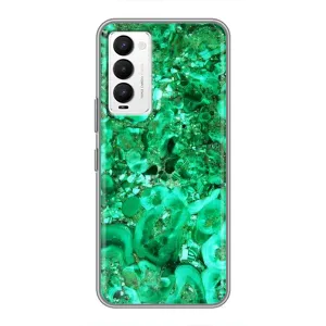 Мраморный чехол на Tecno Camon 18 / Camon 18P (VPrint) (Салатный Мрамор)