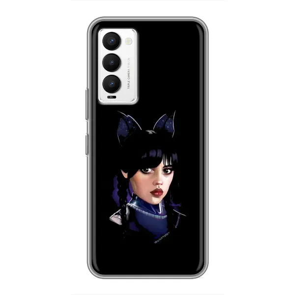 Чехол с принтом «серьезная Уэнздей» для TECNO Camon 18 / Camon 18P