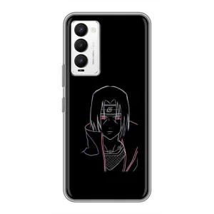 Чехлы на тему: Итачи Учиха для Tecno Camon 18 / Camon 18P (AlphaPrint) (силуэт Итачи)
