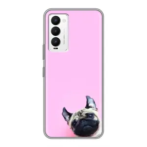Чехлы с собаками для Tecno Camon 18 / Camon 18P (VPrint) (Смешная собака)