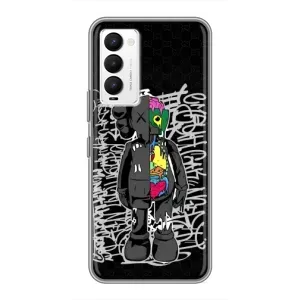 Чехлы для Tecno Camon 18 / Camon 18P - Bearbrick Louis Vuitton (PREMIUMPrint) (Стиль Bearbrick)