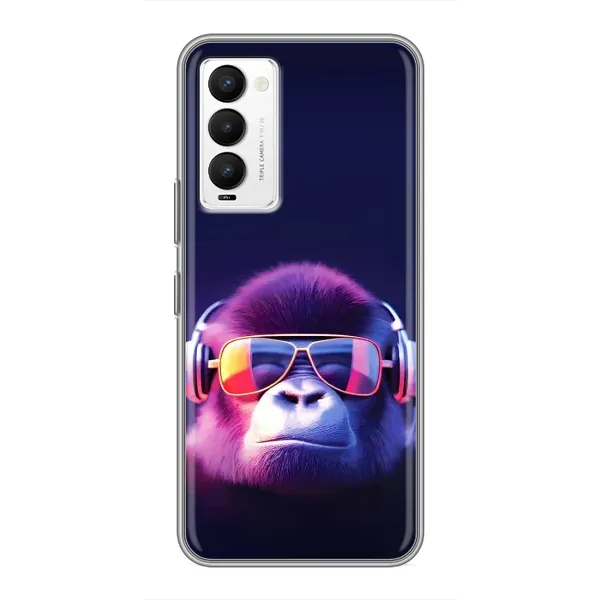 Чехол с принтом «Стильная обезьяна» для TECNO Camon 18 / Camon 18P
