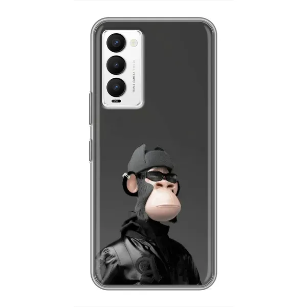 Чехол с принтом «стильная обезьяна NFT» для TECNO Camon 18 / Camon 18P