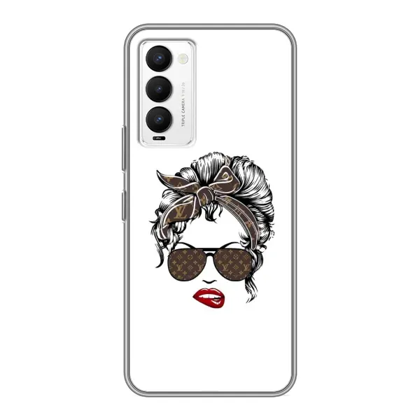 Чехол с принтом «стильная с луи витон» для TECNO Camon 18 / Camon 18P Чехол с принтом «стильная с луи витон» для TECNO Camon 18 / Camon 18P