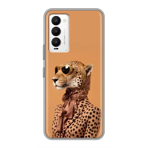 Чехол с принтом «Стильный леопард» для TECNO Camon 18 / Camon 18P Чехол с принтом «Стильный леопард» для TECNO Camon 18 / Camon 18P