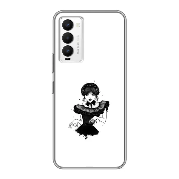 Чехол с принтом «танец Уэнздей» для TECNO Camon 18 / Camon 18P