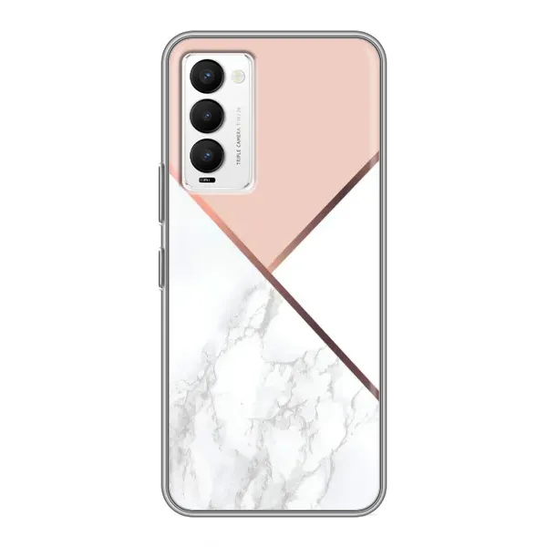Чехол с принтом «Тройной мрамор» для TECNO Camon 18 / Camon 18P