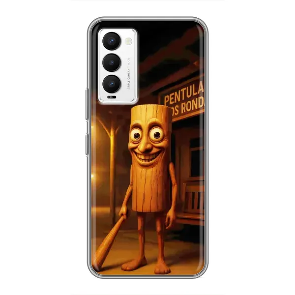 Чехол с принтом «Тунг тунг сахур» для TECNO Camon 18 / Camon 18P