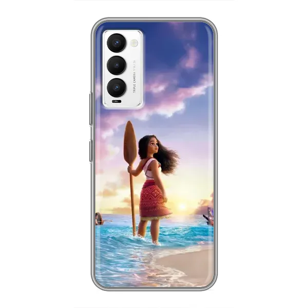 Чехол с принтом «Моана с веслом» для TECNO Camon 18 / Camon 18P