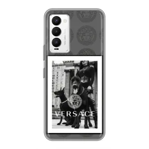 Чехлы VERSACE для Техно Камон 18 / Камон 18п (PREMIUMPrint)
