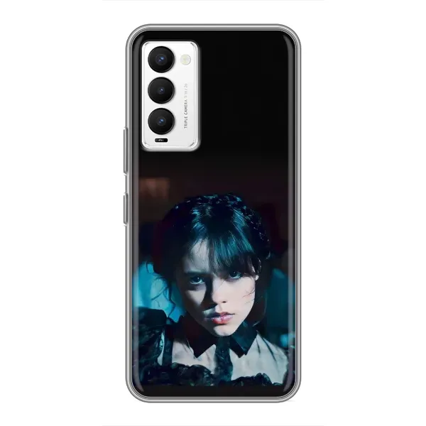 Чехол с принтом «взгляд Уэнздей» для TECNO Camon 18 / Camon 18P