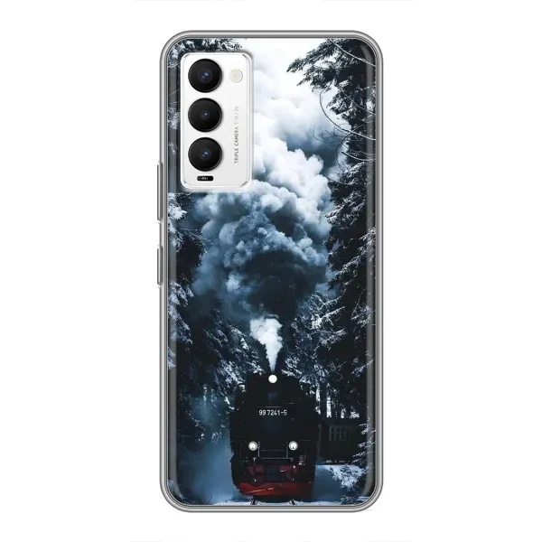 Чехол с принтом «Зимний поезд» для TECNO Camon 18 / Camon 18P