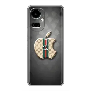 Чехлы ГУЧЧИ для ТЕКНО Камон 19 (СИ6н) / 19 Про (СИ8н) (AlphaPrint) (Apple gucci)