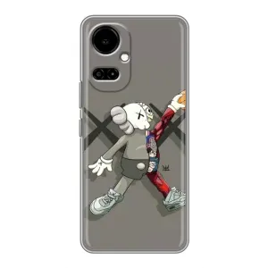 Чехлы для TECNO Camon 19 (CI6n) / 19 Pro (CI8n) - Bearbrick Louis Vuitton (PREMIUMPrint) (Беарбрик Джордан)