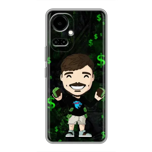 Чехол с принтом «Блогер Beast» для TECNO Camon 19 (CI6n) / 19 Pro (CI8n)