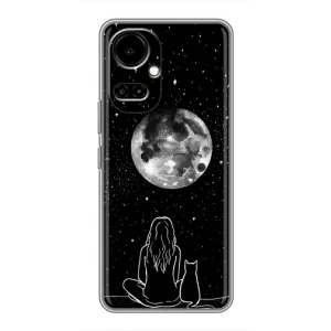 Чохол з малюнком кіт на TECNO Camon 19 (CI6n) / 19 Pro (CI8n) (Дівчина з котом)