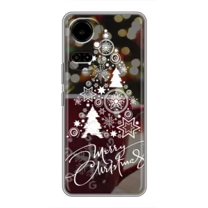 Рождественские Чехлы для TECNO Camon 19 (CI6n) / 19 Pro (CI8n) (VPrint) (Елочка узорная)