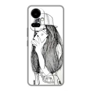 Чохол з друком для TECNO Camon 19 (CI6n) / 19 Pro (CI8n) - (Мода) (AlphaPrint) (Фото дівчини)