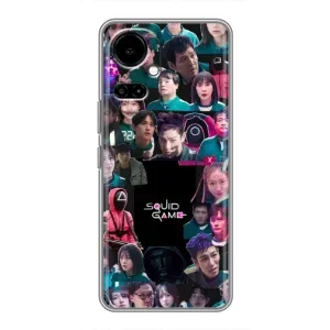 Чехол Гра в кальмара для TECNO Camon 19 (CI6n) / 19 Pro (CI8n) (Коллаж Игра кальмара)
