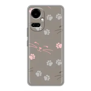 Чохол з малюнком кіт на TECNO Camon 19 (CI6n) / 19 Pro (CI8n) (Лапи і вуса)