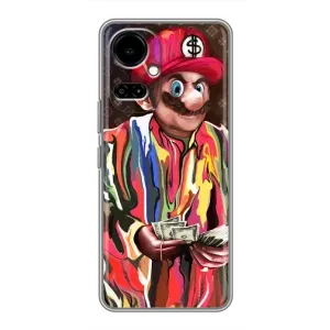 Брендновые Чехлы для TECNO Camon 19 (CI6n) / 19 Pro (CI8n) - (PREMIUMPrint) (Mario LV)
