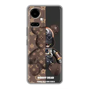 Крутые Чехлы Луи Виттон для TECNO Camon 19 (CI6n) / 19 Pro (CI8n) (AlphaPrint) (Медведь Луи Витон)