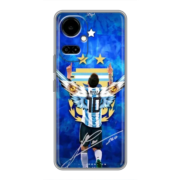 Чехол с принтом «Месси Аргентина» для TECNO Camon 19 (CI6n) / 19 Pro (CI8n)