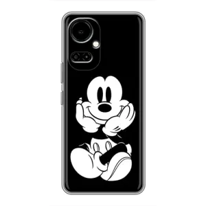 Эксклюзивный чехол для TECNO Camon 19 (CI6n) / 19 Pro (CI8n) (AlphaPrint - Мультяшные) (Микки на черном)