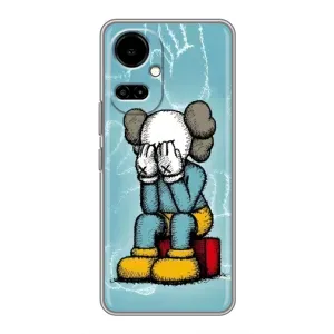 Чехлы для TECNO Camon 19 (CI6n) / 19 Pro (CI8n) - Bearbrick Louis Vuitton (PREMIUMPrint) (Плач Bearbrick)